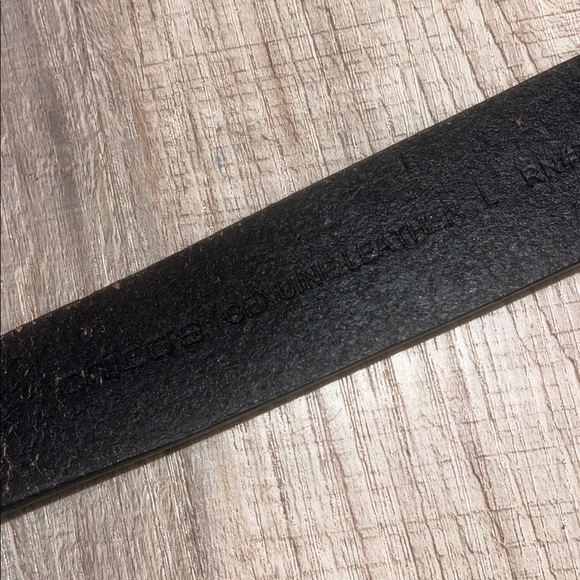 Chico’s Silver Hardware Stretch Hook Genuine Leather Hip Belt Sz L - Picture 4 of 8